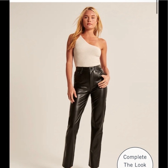 Abercrombie and Fitch leather pants - Picture 1 of 3